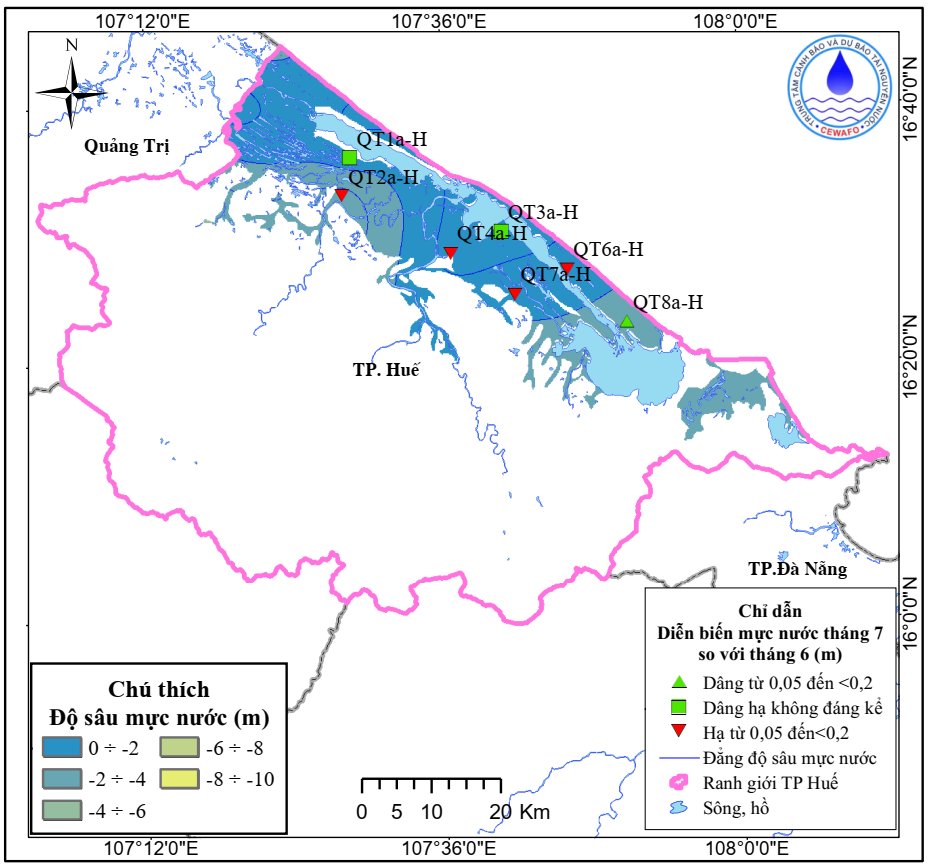 Bản Tin Thông Báo, Dự Báo Và Cảnh Báo Tài Nguyên Nước Dưới Đất Thành Phố Huế Tháng 8 Năm 2025